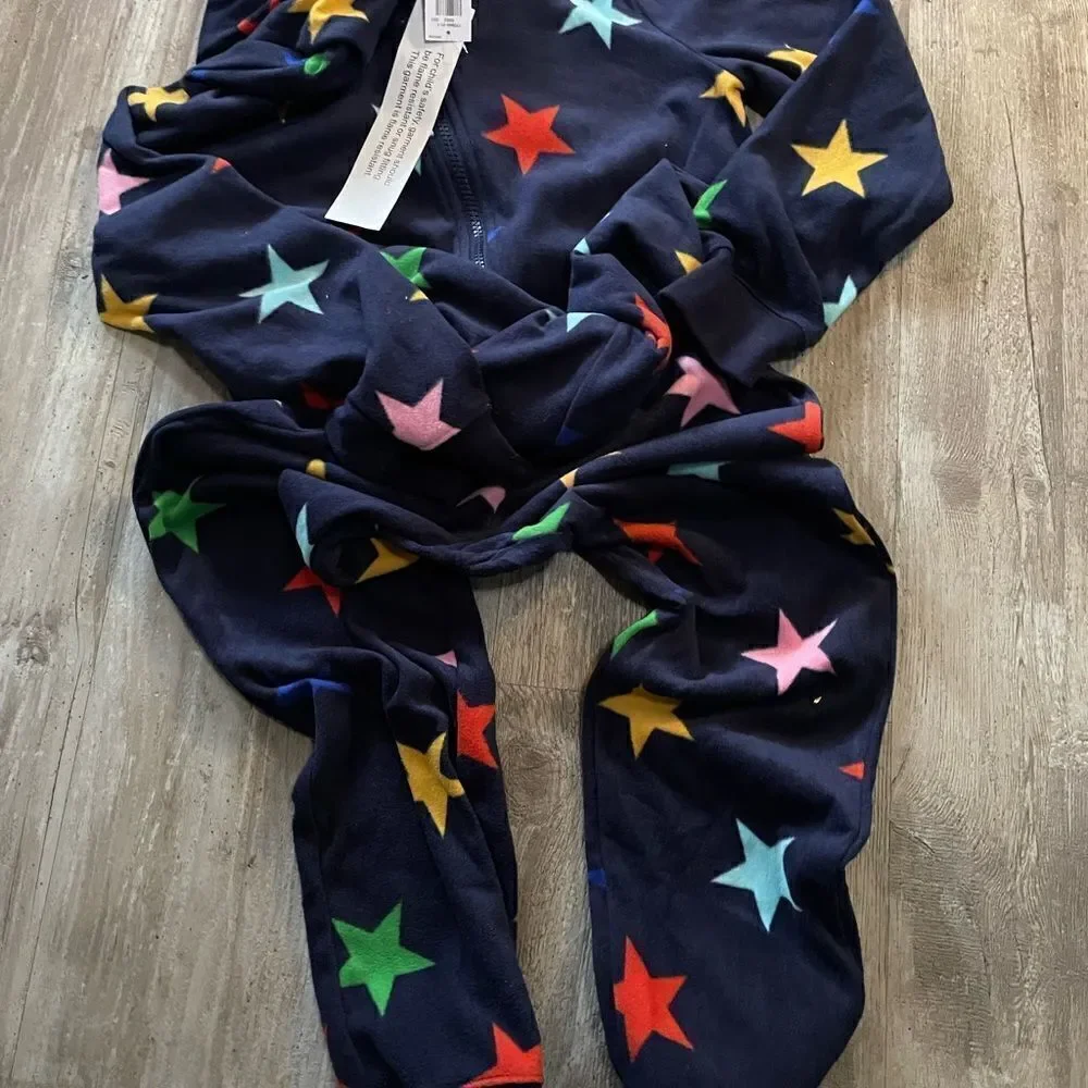 Old navy unisex stars one pice hoodie Jammie’s